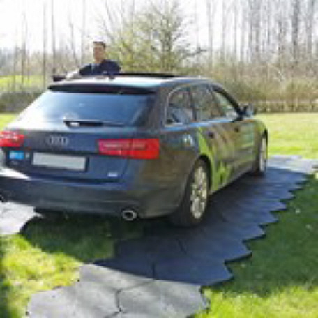 Bodenplatten für Fahrwege und Behelfstraßen auf weichen Untergrund mit SOLID BASIC