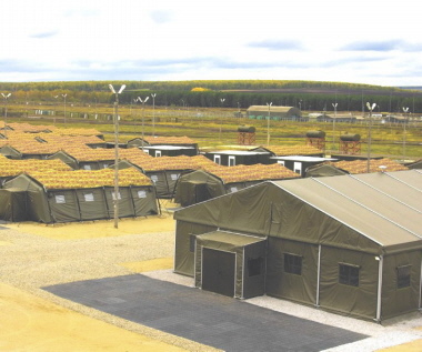 EXPO-floor Bodensysteme für militärische Camps