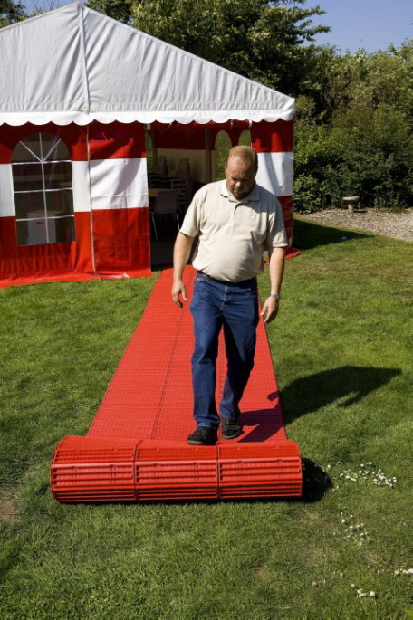 Der rollbare Zeltboden EXPO-roll